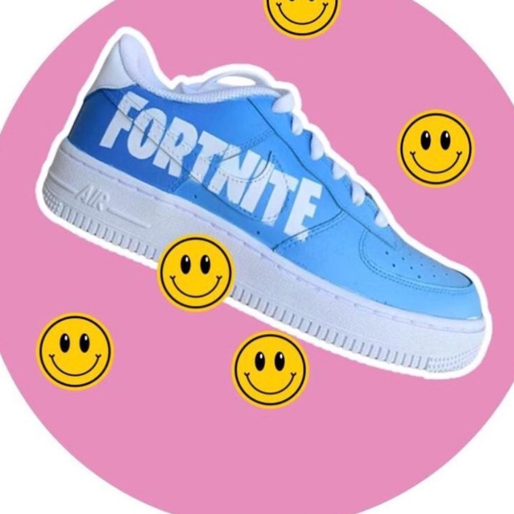 Painted Custom Fortnite Nike AF1